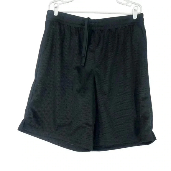 DSG POCKETLESS MESH SHORTS MENS SIZE XL PURE BLACK BASKETBALL ATHLETIC ATHLETE - Picture 7 of 8